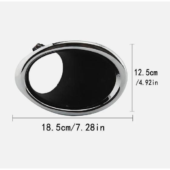 Chrome Fog Light Lamp Cover Bezel Trim For Nissan Qashqai J11 2014 2017, Front Left & Right Side Replacement, Durable ABS