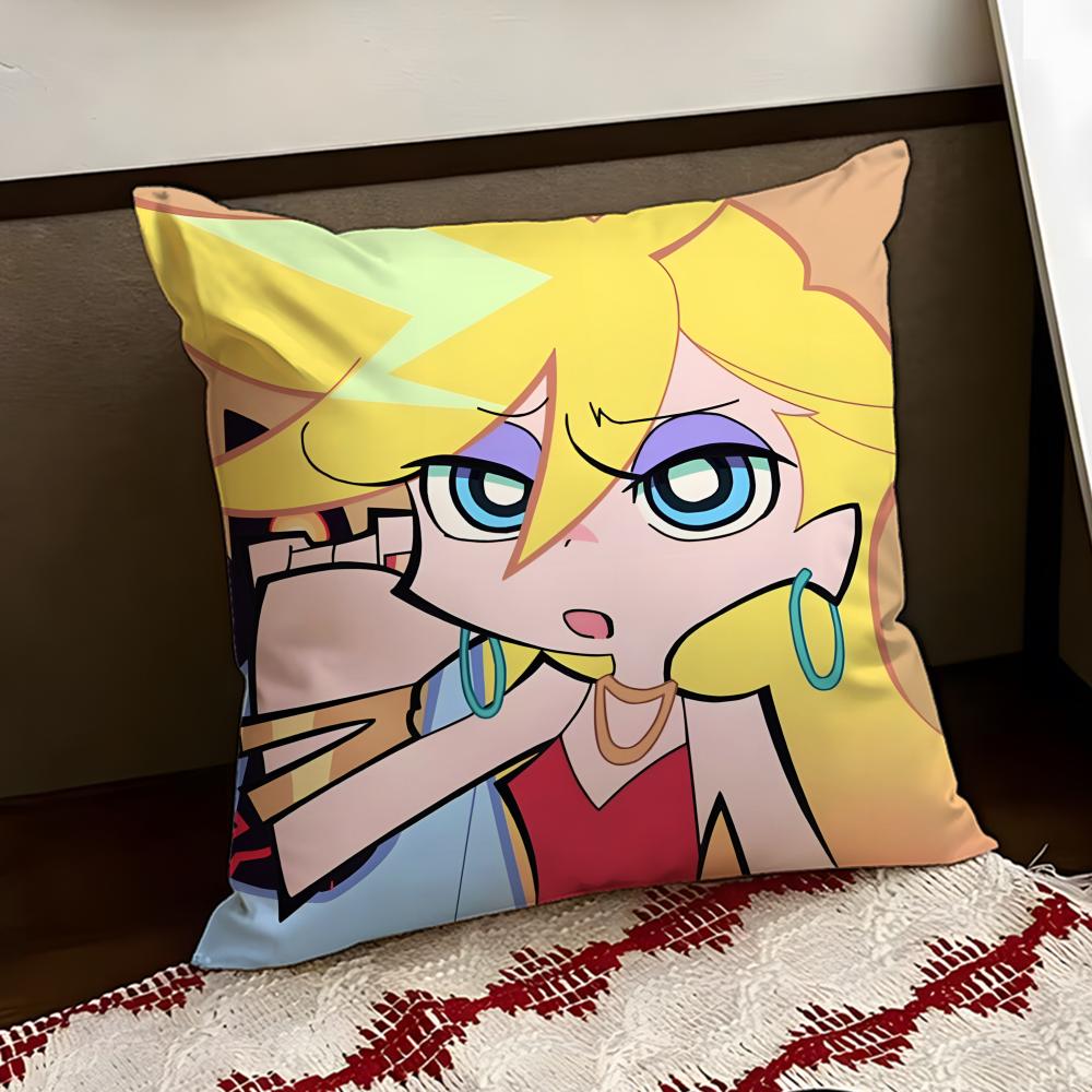 Anime Ppanty and stocking Cushion Cover Reversible Soft Durable Pillow Cover Home Car MultiScene Use for Daily Comfort