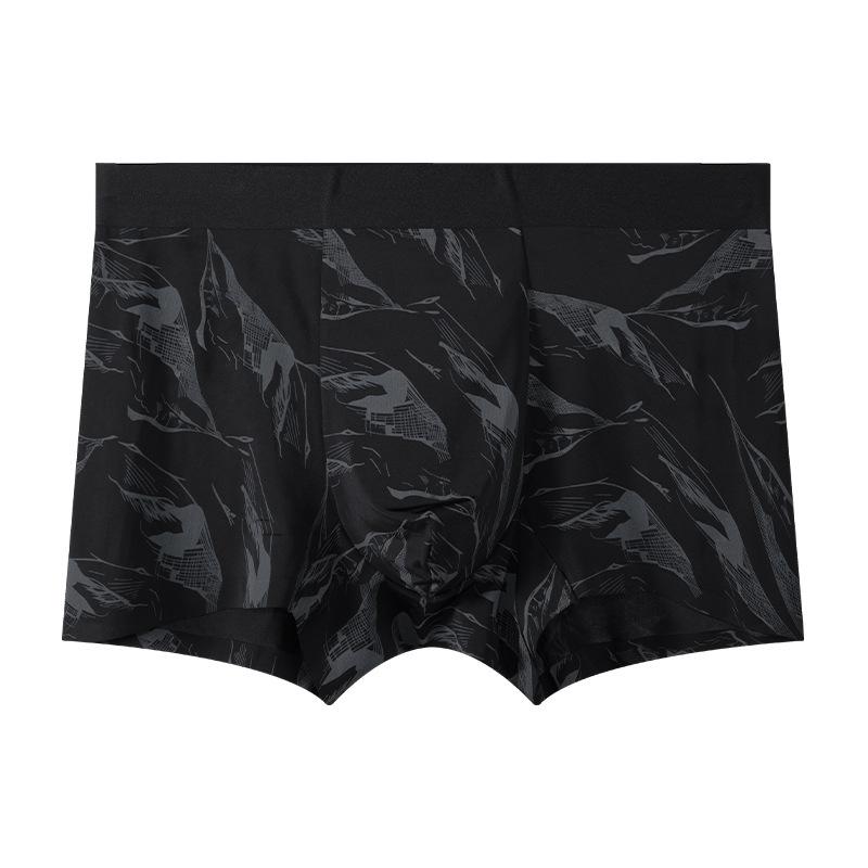 Summer Men's Underwear Ice Silk Antibacterial Breathable Flat Corner Underwear Men's Four Corner Pants