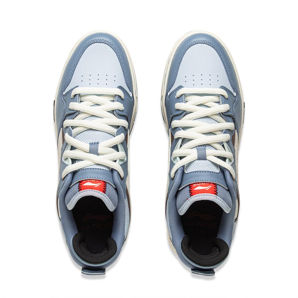 Li Ning Wave Pro Synthetic Leather Cushioning, Wear Resistant Low Top Skateboard Shoes Unisex AEPV067-3