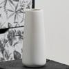 Nordic White Minimalist Ceramic Vase for Dried Flowers - Modern Hydroponic Decoration for Living Room or Dining Table.