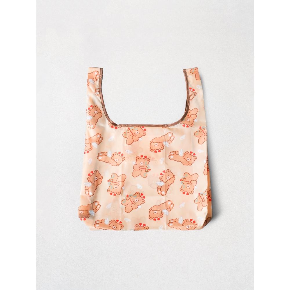 

Daiso Сумка-шопер складний у формі серця коричневий