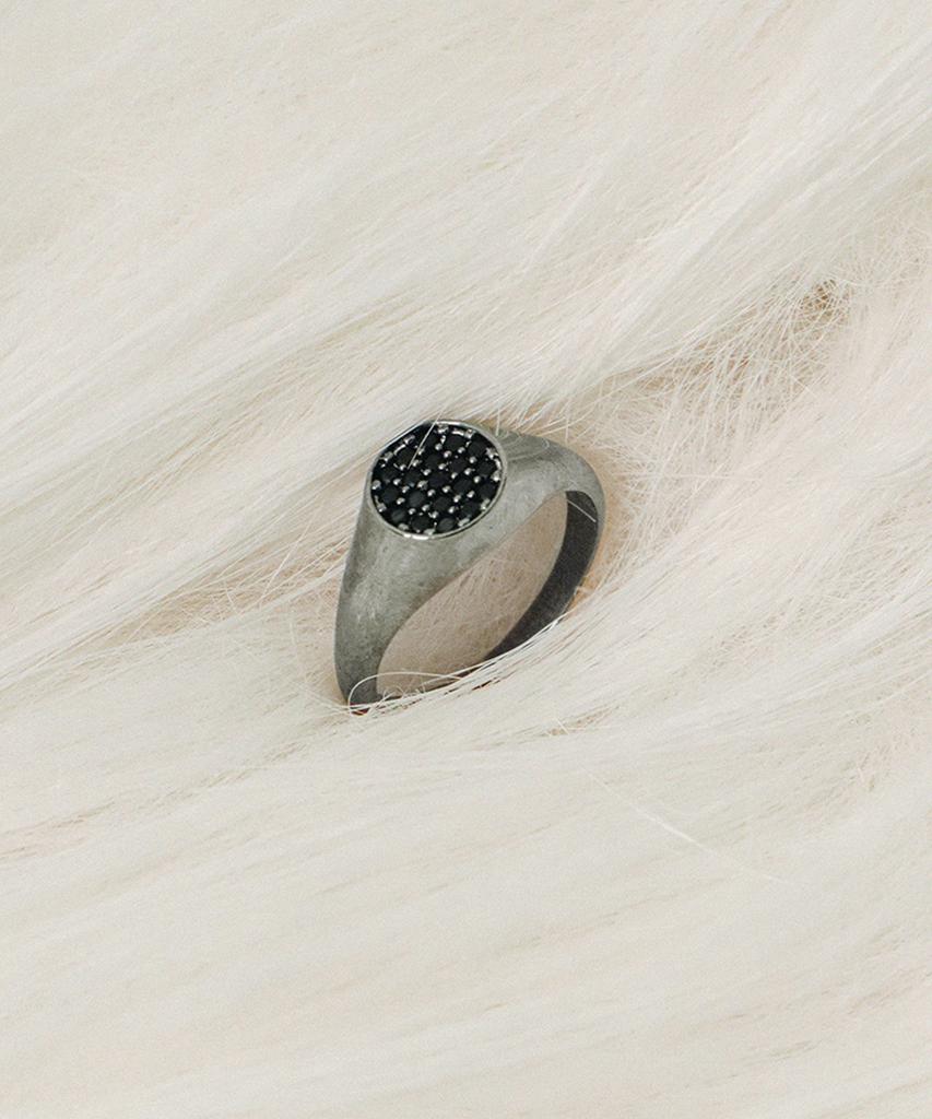 Smgt Signet Series Flat Ring #5 [Black]