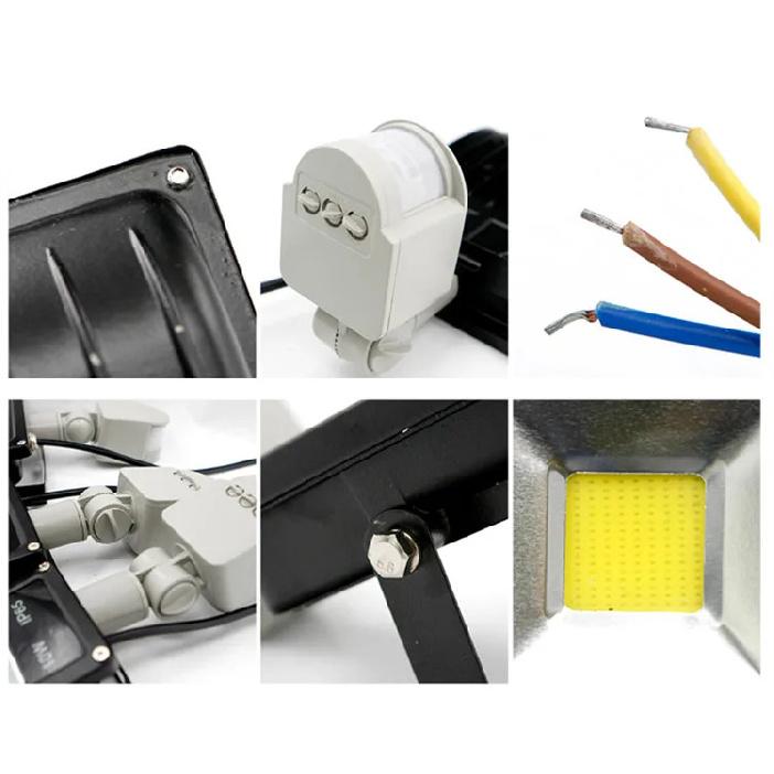 PIR Infrared Motion Sensor 10W 20W 30W LED Floodlights 230V 50W Outdoor Lighting Reflector Spot Flood lights Garden Wall Lamp