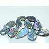 Natural Purple Multi Spectrolite Labradorite Pear Loose Gemstone 11 Pcs Lot LL-1205