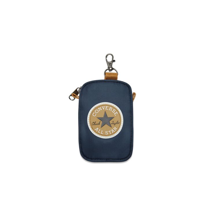 Converse Utility Pouch New Star Patch Pendant Polyester Wallet Unisex Wallet Navy-Blue 10024557-A01 Marine Blue