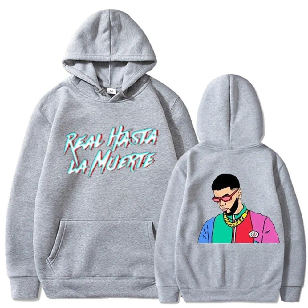 2022 NEW Printed Hoodies Sweatshirt Coat Real Hasta La Muerte casual Tracksuit Costume Unisex Women Clothing Anime Pullover Hoodie Unisex