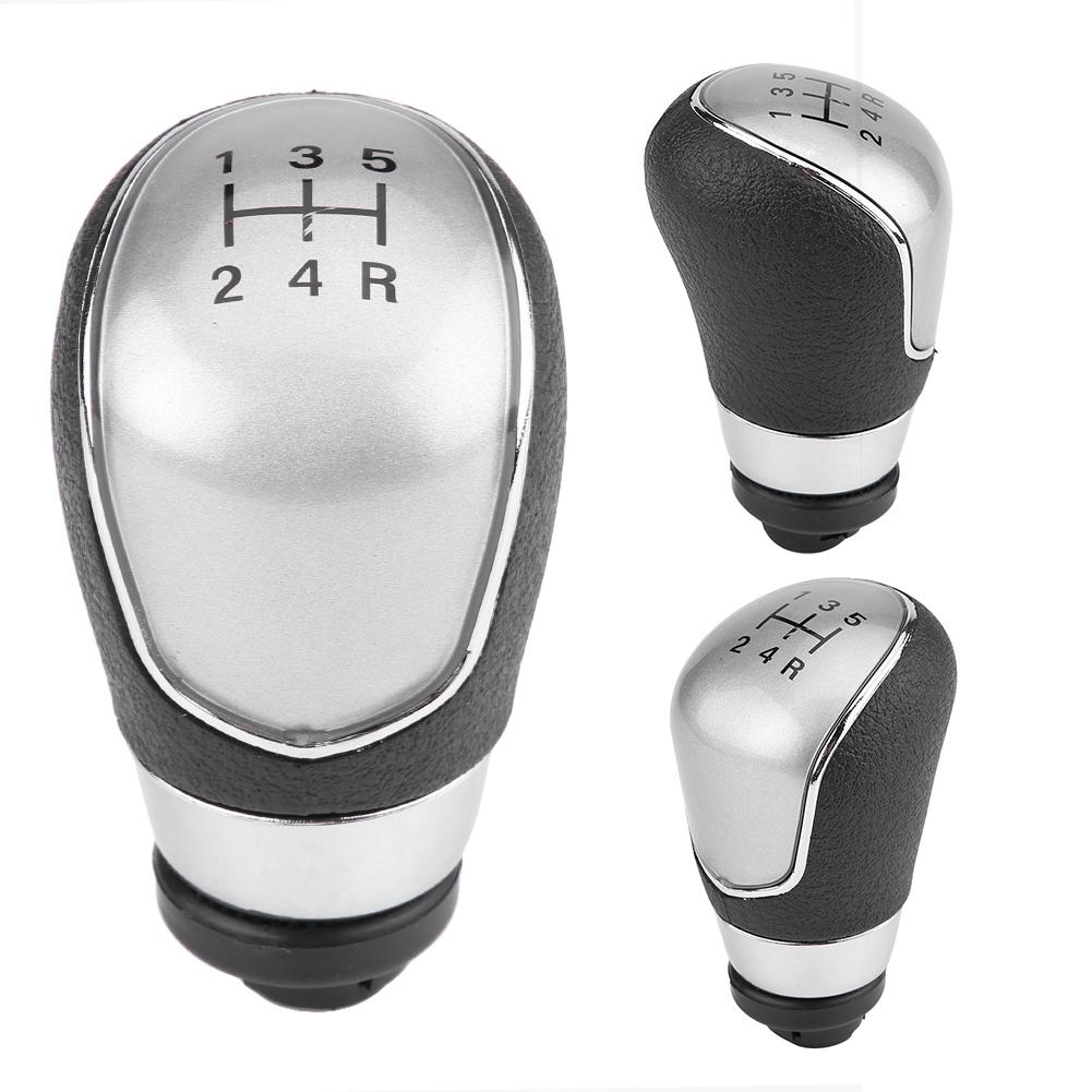 Car Gr   Knob Hd, ABS Plastic Black Silver 5 Speed   Knob for  Mk7 2008-2013