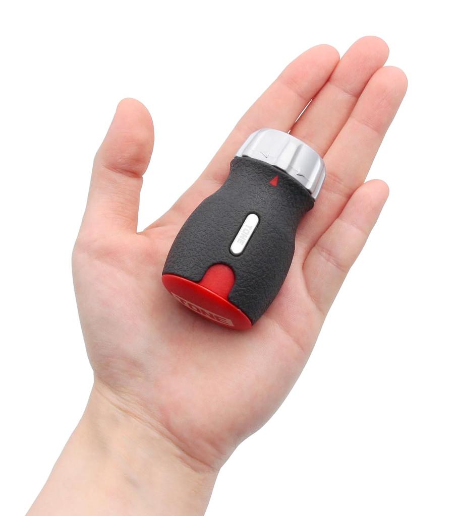 TONE Jeu de tournevis courts à cliquet avec chargeur RSDM6S Largeur de l'embout sur les plats Contenu 7 éléments 6,35 mm