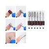 White Electric Nail Drills Kit Remove Polisher Manicure Pedicure 6pcs File Sanding Bands Machine Art Equipment for Salon