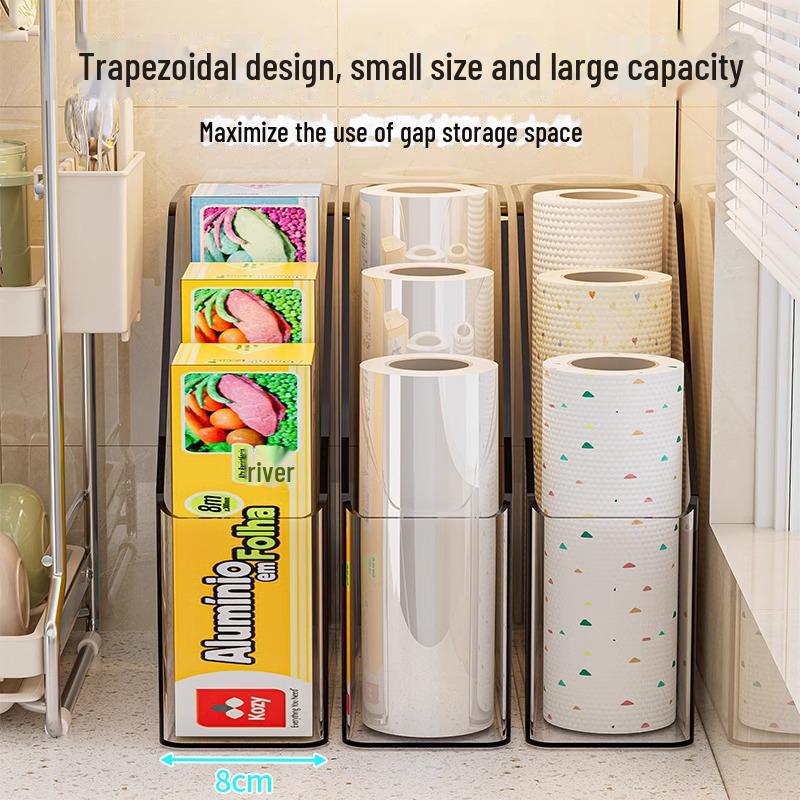 Kitchen Plastic Bag Storage and Sealing Rack