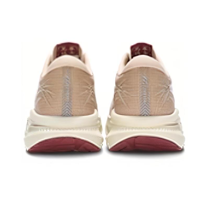 Mizuno PI PLUS Cushioning, Wear Resistant Low Top Casual Shoes Unisex White Red Sneakers D1GH240301