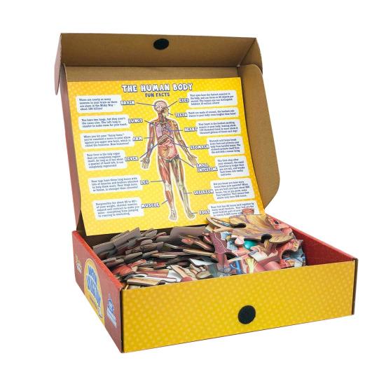 

100Pcs/Set Kids Human Anatomy Floor Puzzle Children Medically Accurate Human Body Learning Jigsaw Puzzle Game Toddlers Educational Toy 1 Set