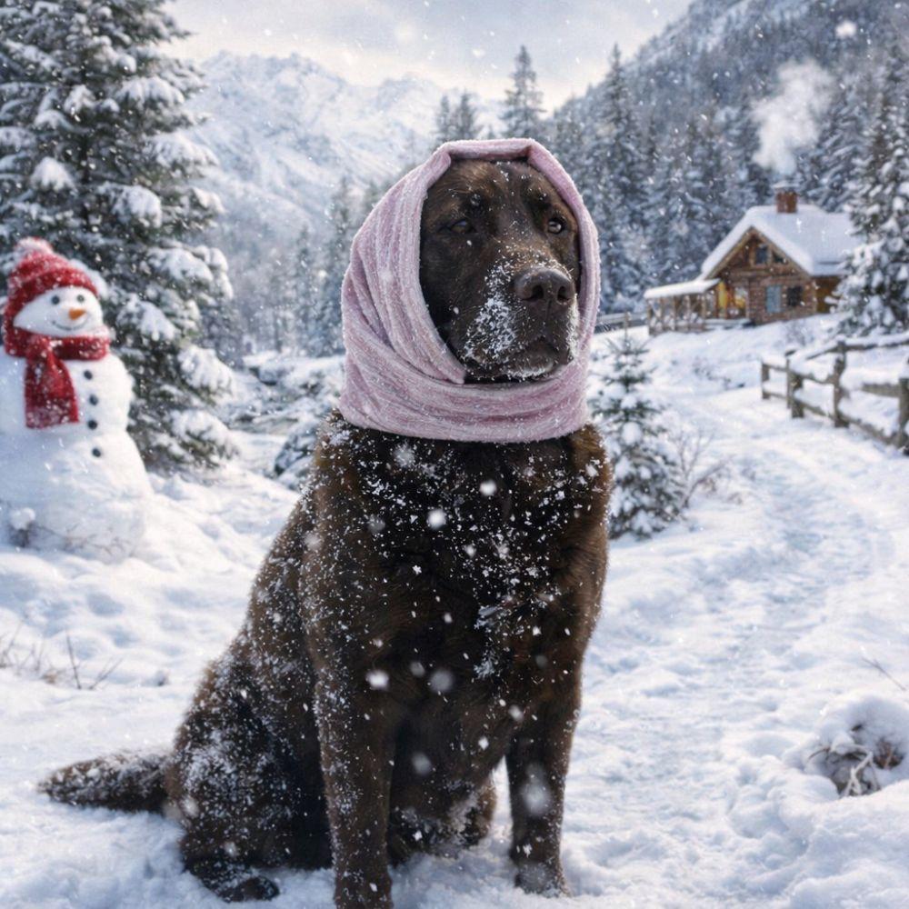 Dog Headgear Warm Dog Ears Cover Anti-scare Elastic Calming Headscarf Noise Protection Comfortable Pet Windproof Hat Outdoor