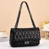 2025 texture fashion trend diamond square bag women's portable shoulder messenger bag bag