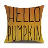 Thanksgiving Linen Pillow Case Autumn Pumpkin Print Supply Pillow Cushion Cover Premium Durable Quality Useful
