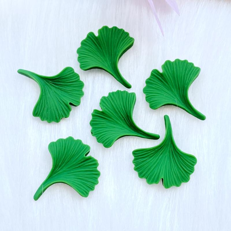 10Pcs New Resin Lovely Mixed Mini Leaves Flatback Cabochon Scrapbook Kawaii DIY Embellishments Accessories W02