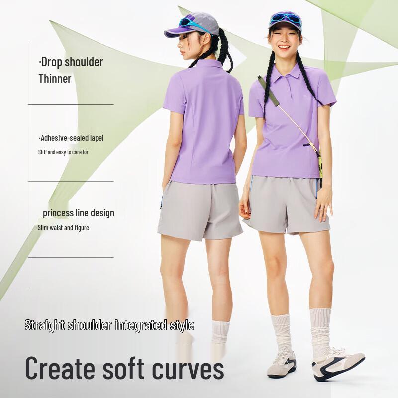Camel Women's Quick-Dry Sun Protection Polo Shirt