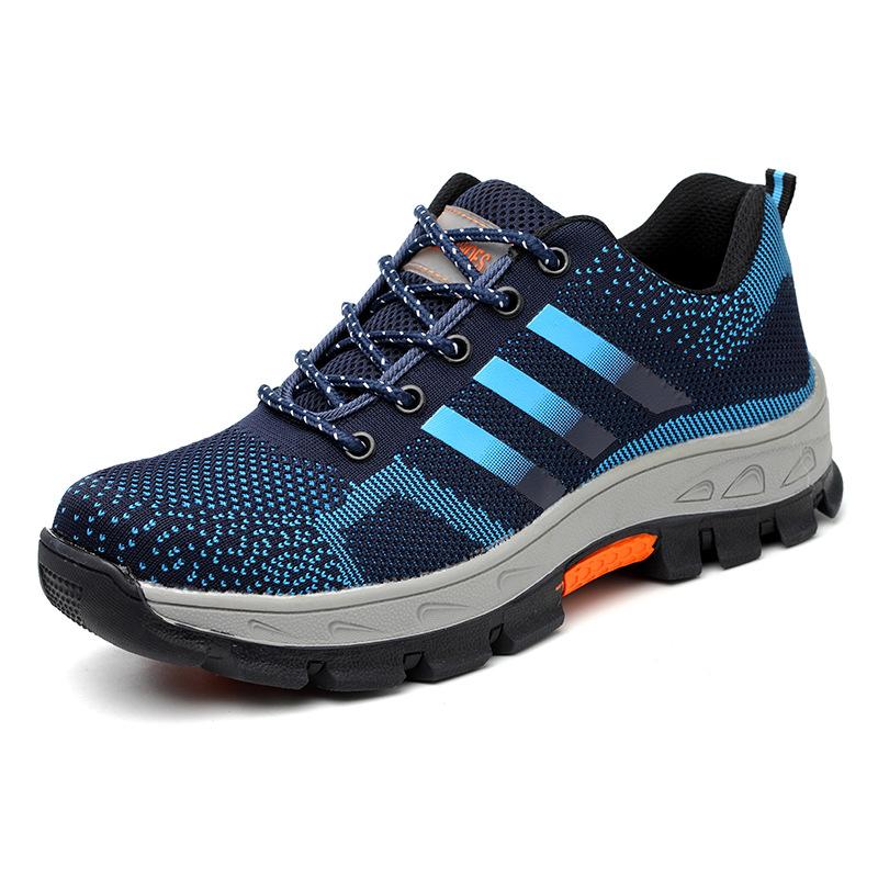 

High-Quality Safety Shoes Men Steel Toe Work Sneakers Wear-Resisting Indestructible Shoes Anti-Smash Anti-Puncture Work Shoes 40