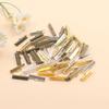 20/40/60pcs alloy material ribbon clip end, bracelet bookmark clip buckle leather rope end clip DIY jewelry making tool kit
