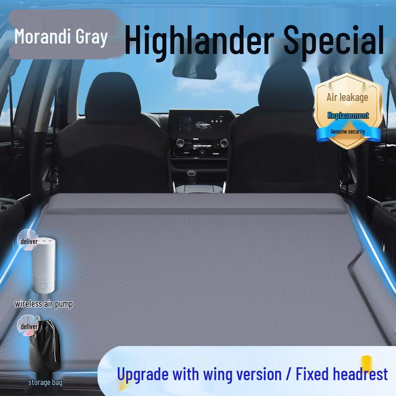 Toyota Highlander Inflatable Trunk Mattress: Essential SUV Rear Sleeping Mat for Seven-Seaters