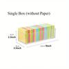 1pc Sticky Note Stationery Storage Box Clear Acrylic Sundries Office Note Divided Multi-grid Shelf