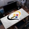 Steelers Mouse Pad, Large Gaming Desk Mat, Non-slip XXL Mousepad for Laptop & Tablet, Mini PC Playmat with Stitched Edges