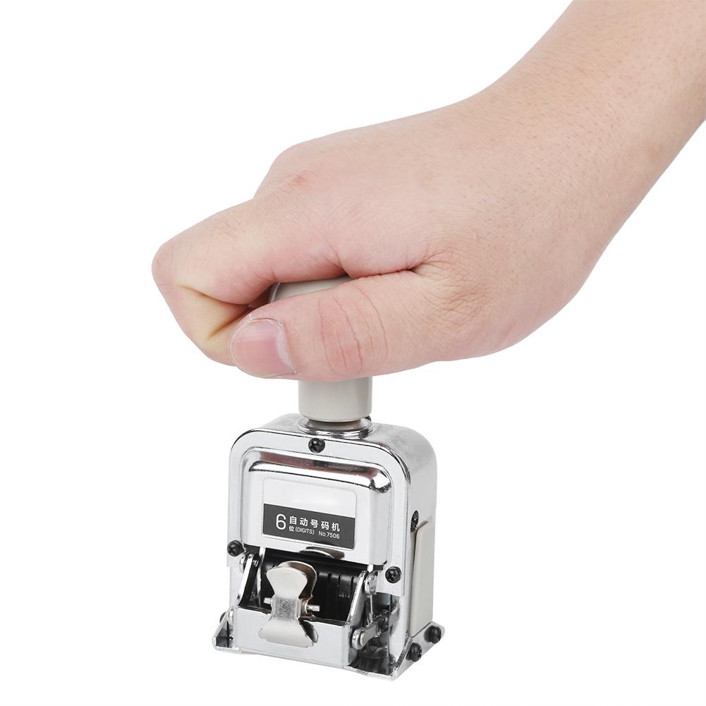 Automatic Numbering Machine 7506 6 Digit Number Coding Page Digital Stamping Machine