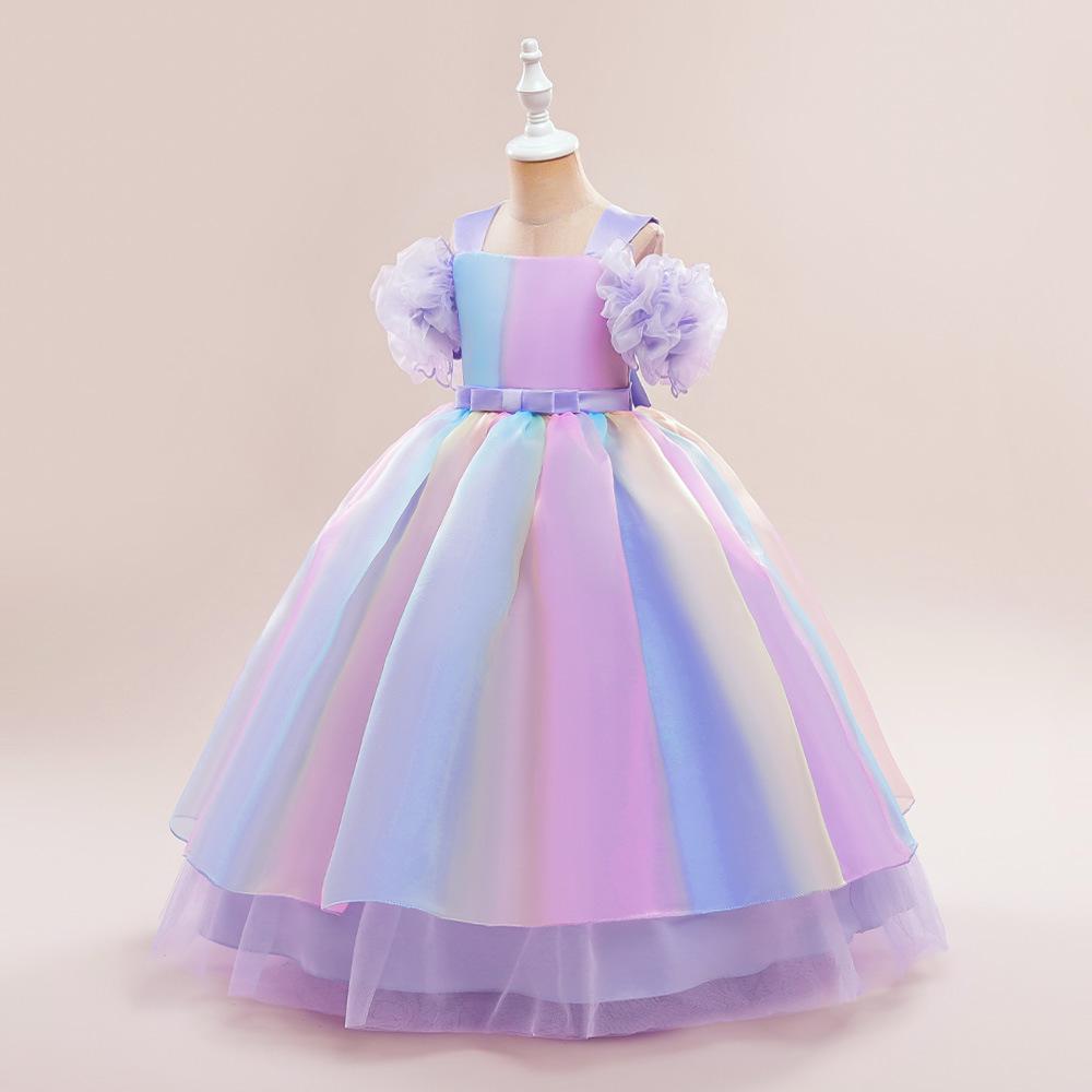 8-12 Years Girls Dress Autumn And Winter New Baby Children Dress Halloween Princess Dress Girls Wedding Party Dress Flower Girl Tutu Skirt
