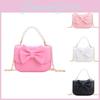 Kid Girl Single Shoulder Bag Pu Material With Stitching Design For Daily Use