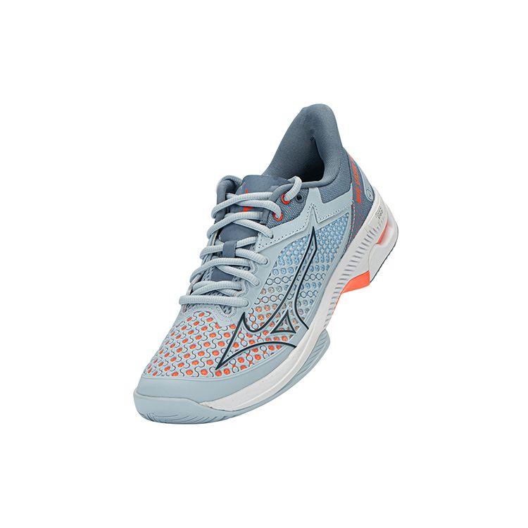 Mizuno Wave Enforce Shock Absorbing Non-Slip Durable Breathable Low-Top Tennis Shoes Women Sneakers Blue Orange 61GA227104