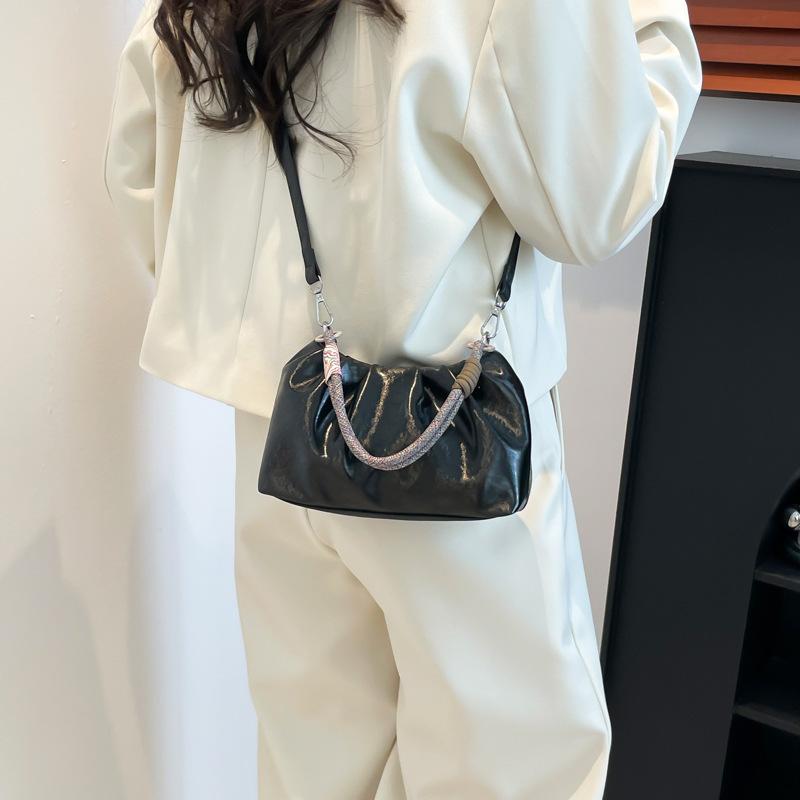 Fashion Casual Handbag Women's New Shoulder Bag Solid Color Versatile Messenger Bag