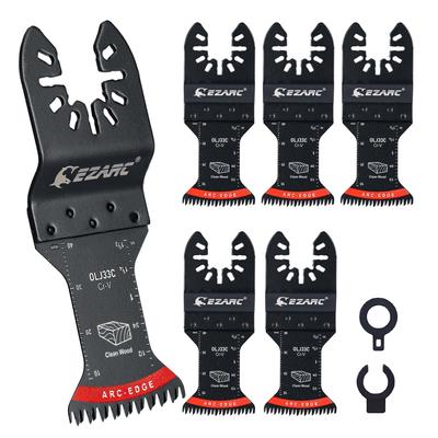 EZARC Replacement Blades for Set of Blades with Professional Thin Blade for Cutting In Tight Compatible with and Bosch Multi-Tool Wood, 5, Bow-Shaped
