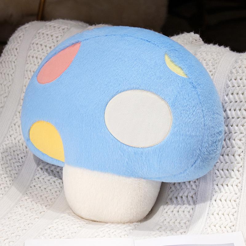 Cartoon Colorful Mushroom Throw Pillow Plush Toy Doll Small Mushroom Doll Home Pillow Girl Soothing Doll