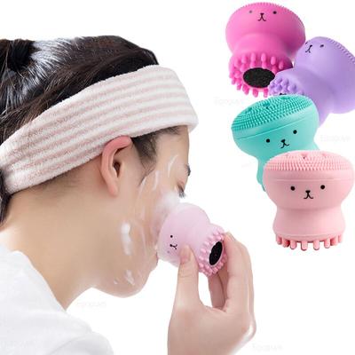 Reinigungsbürste für das Gesicht, Oktopusform, tiefe Poren, Peeling, Mitesser, Gesichtspeeling, Waschpinsel, Make-up-Werkzeug