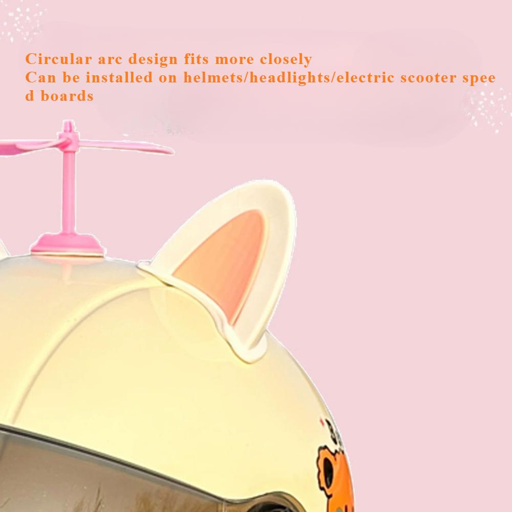 2PCS Motorcycle Headlight Helmet Decoration Cat Ear Motorcycle Helmet Cute Car Decoration Sticker Motorcycle