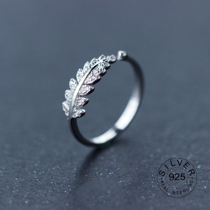 Xiaomi 925 Sterling Silver Zircon Rings For Women Geometric Fine Jewelry Finger Adjustable Geometric CZ  Ring For Party Birthday Gift