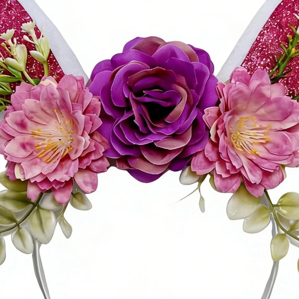 Colorful Rabbit Ears Headbands Non-slip Happy Easter Headdress Cosplay Headbands  Party Supplies