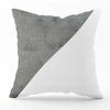 Nordic Minimalist Gray Geometric Printed Pattern Square Cushion Cover for Home Living Room Sofa Chair Decorative Pillowcase