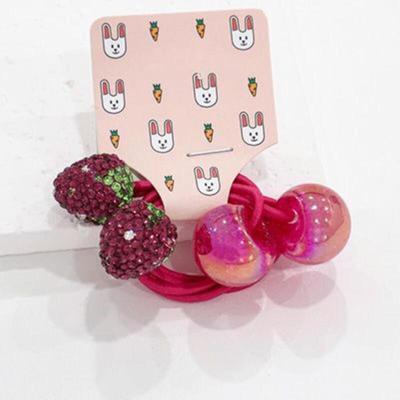 Women's Accessories Sparkly Strawberry Elastic Band Set