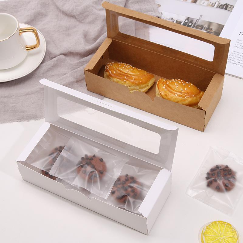 Transparent Rectangular Macaron and Cake Packaging Box - Chinese Style