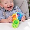 Fat Brain Toys Fat Brain Toys Dimple Clutch Baby Toy Teething Fidget Toy Genuine Lime Green FA348-1 Yellow, Blue,