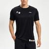 Li Ning Daisy Logo Quick-Dry Breathable Short Sleeve T-Shirt Unisex Tops Black ATSS463-1(TEAM702-3.4.11)