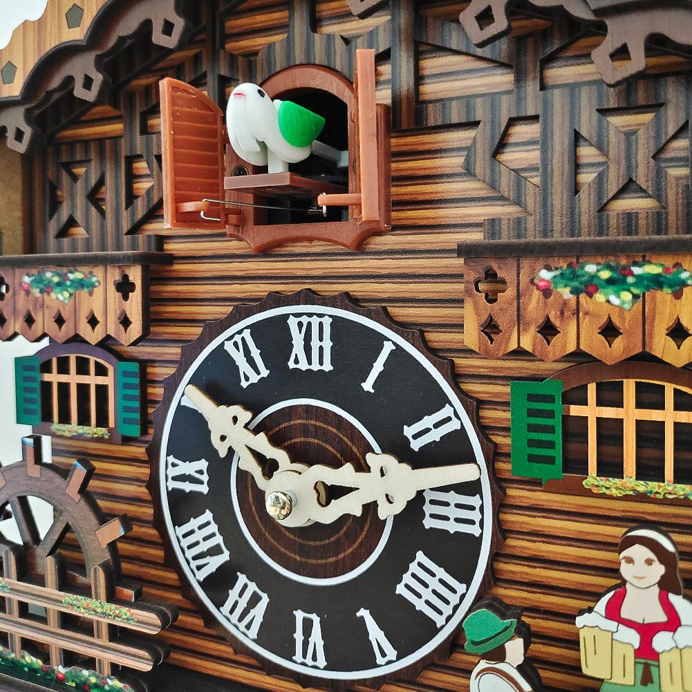 Cuckoo Clock with Alarm Function Modern Nordic Design Electronic Wall Clock Home Decor Wall Cuccu Watch Decoration items