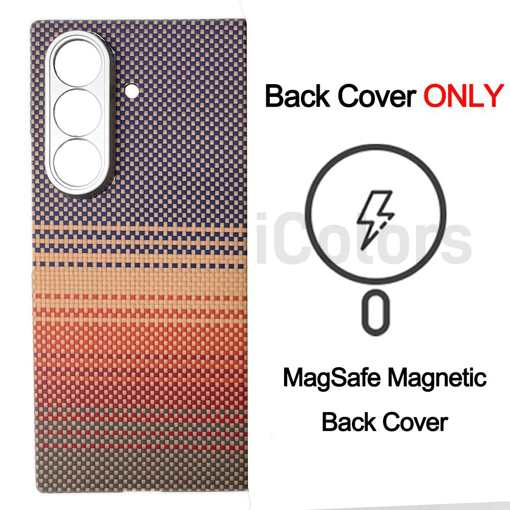 Magnetic Aramid Case For Samsung Galaxy Z Fold 7  Carbon Fiber Magsafe Case Magnetic Shell Cover Camera Lens Protection