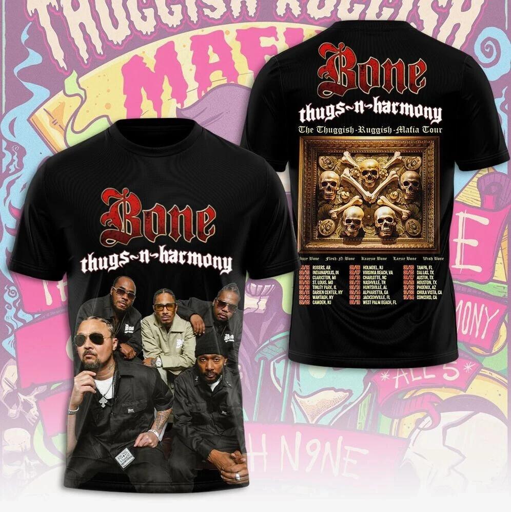 Bone Thugs-N-Harmony The Thuggish-Ruggish-Mafia Tour 2026 T-Shirt S-5Xl LI1821