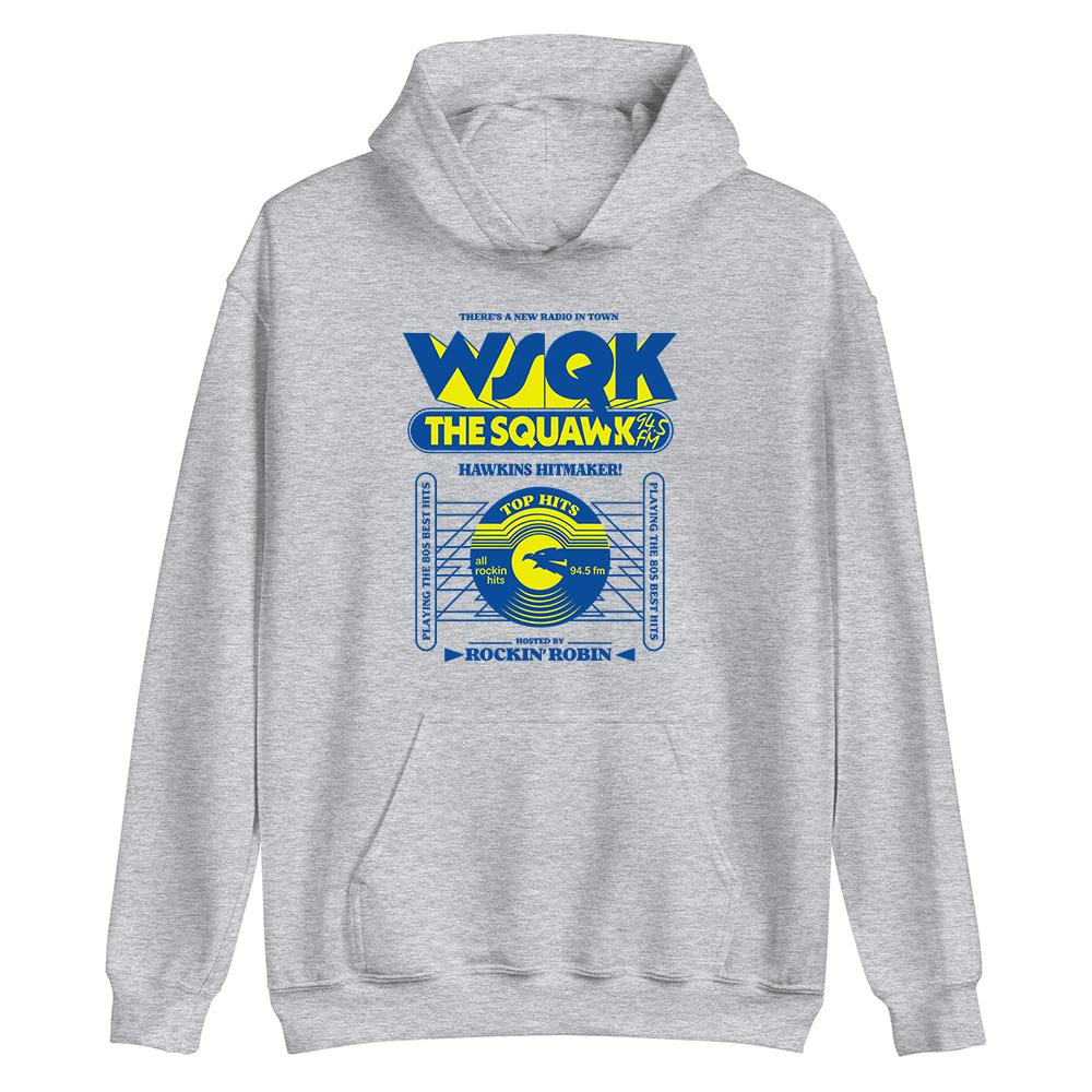 WSQK The Squawk 94.5 FM Bluzy Beam Me Up Place Sucks Nadrukowane Bluzy z Długim Rękawem z Kapturem Odzież Unisex