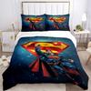 3pcs Superman Cover Set,Soft Comfortable Duvet Cover,Guest Room (1*Duvet Cover + 2*Pillowcases, Without Core) yy251024106