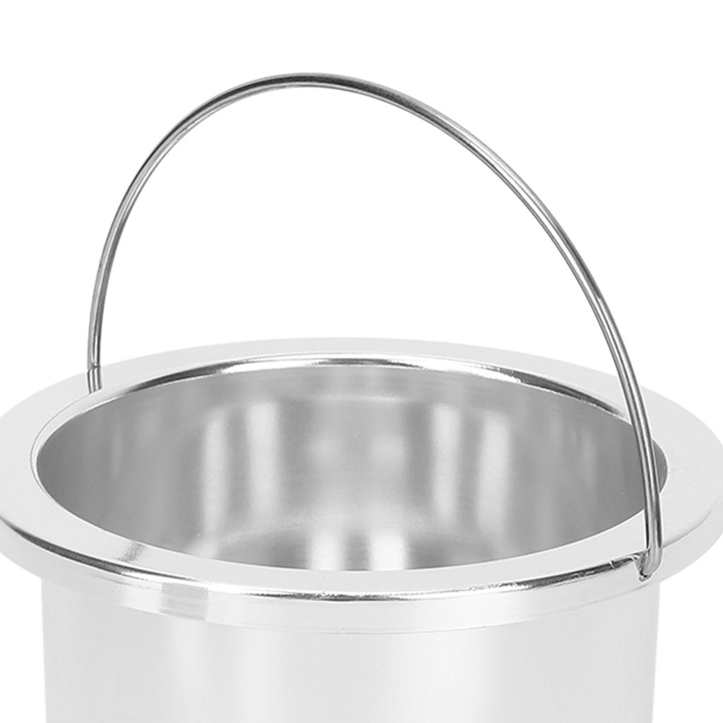 100mm Wax Warmer Replacement Pot Portable Hair Removal Waxing Bowl Accessory for Hair Remover Machine Silver