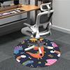 1PC Dinosaur Illustration Chair Carpet for Office, Indoor Non-Slip Washable Carpet, Soft Comfortable Mat For Office Room yy250930271